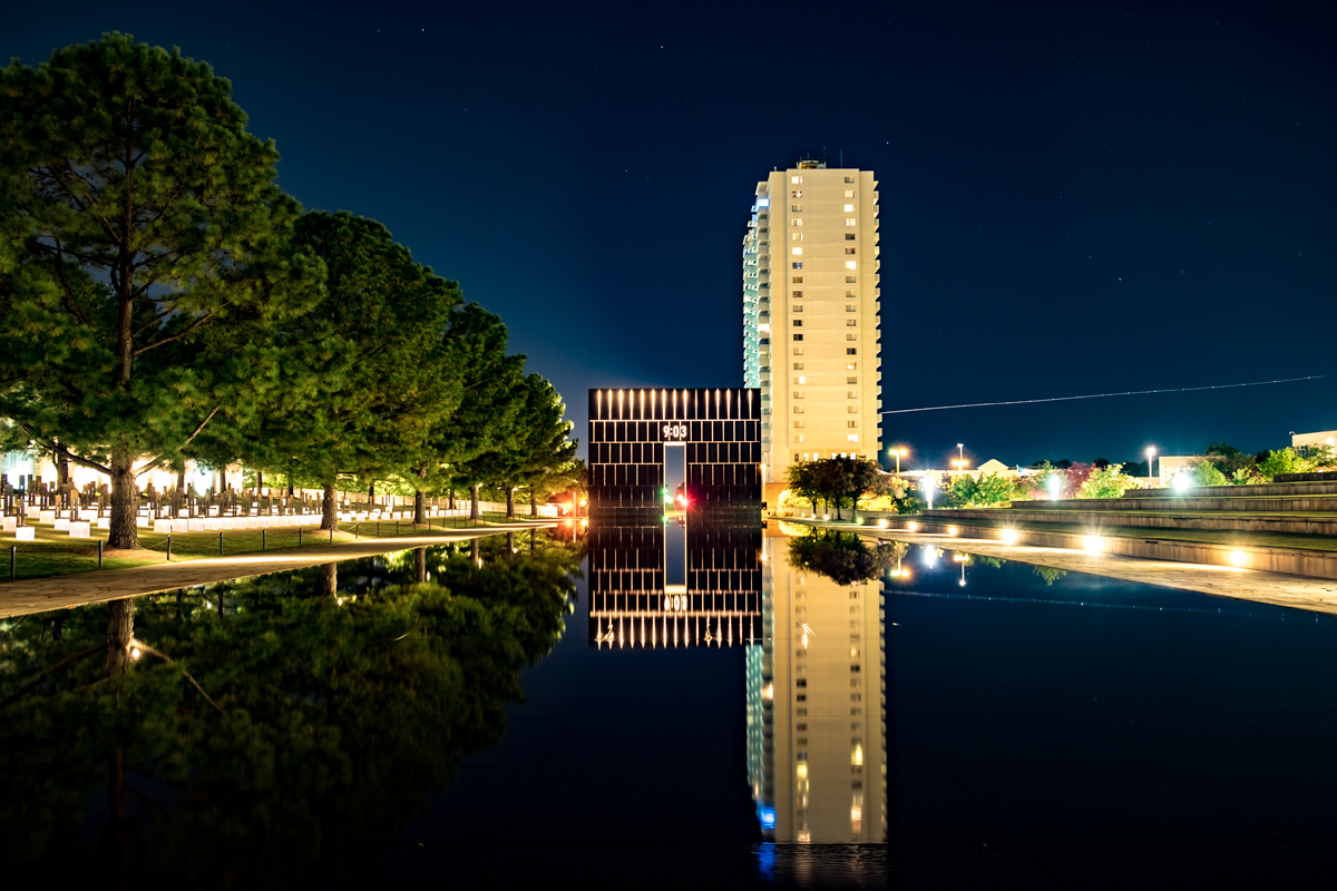 OKC memorial and fly-by