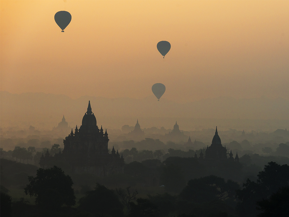 Balloons over Bagan
