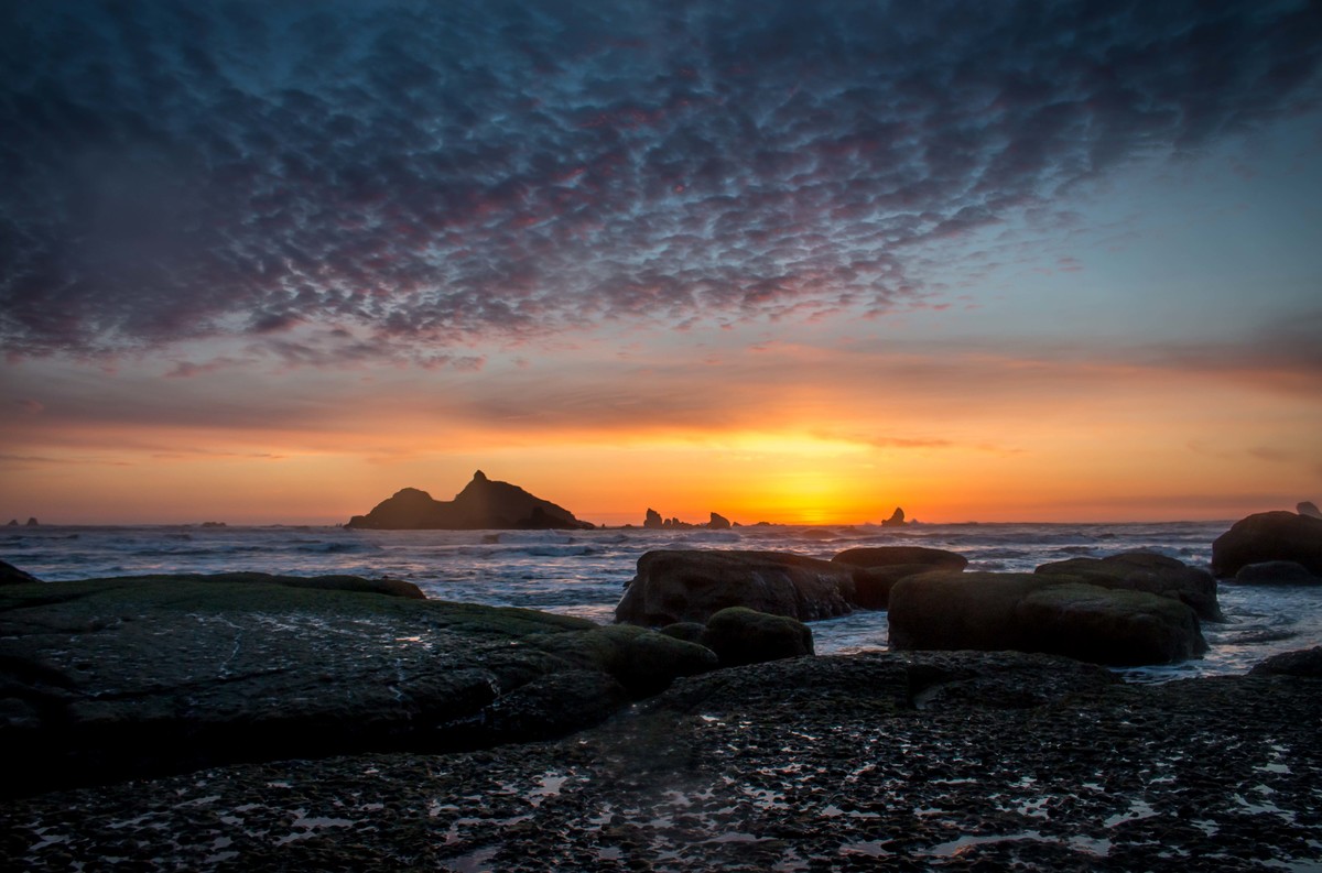 Castle Rock at Sunset