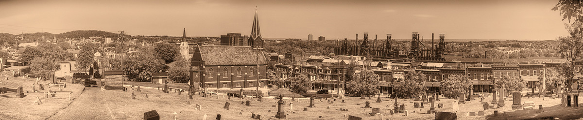 Steel Town from Cemetery Hill