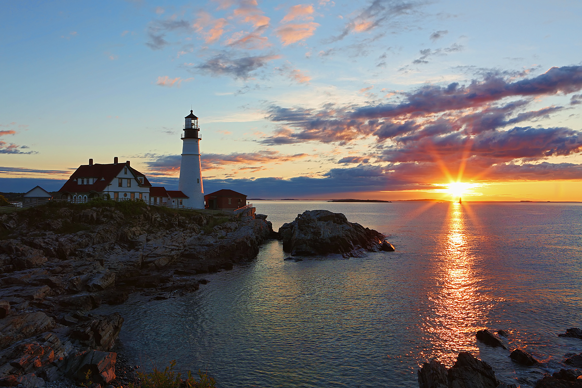 Sunrise over Cape Elizabeth