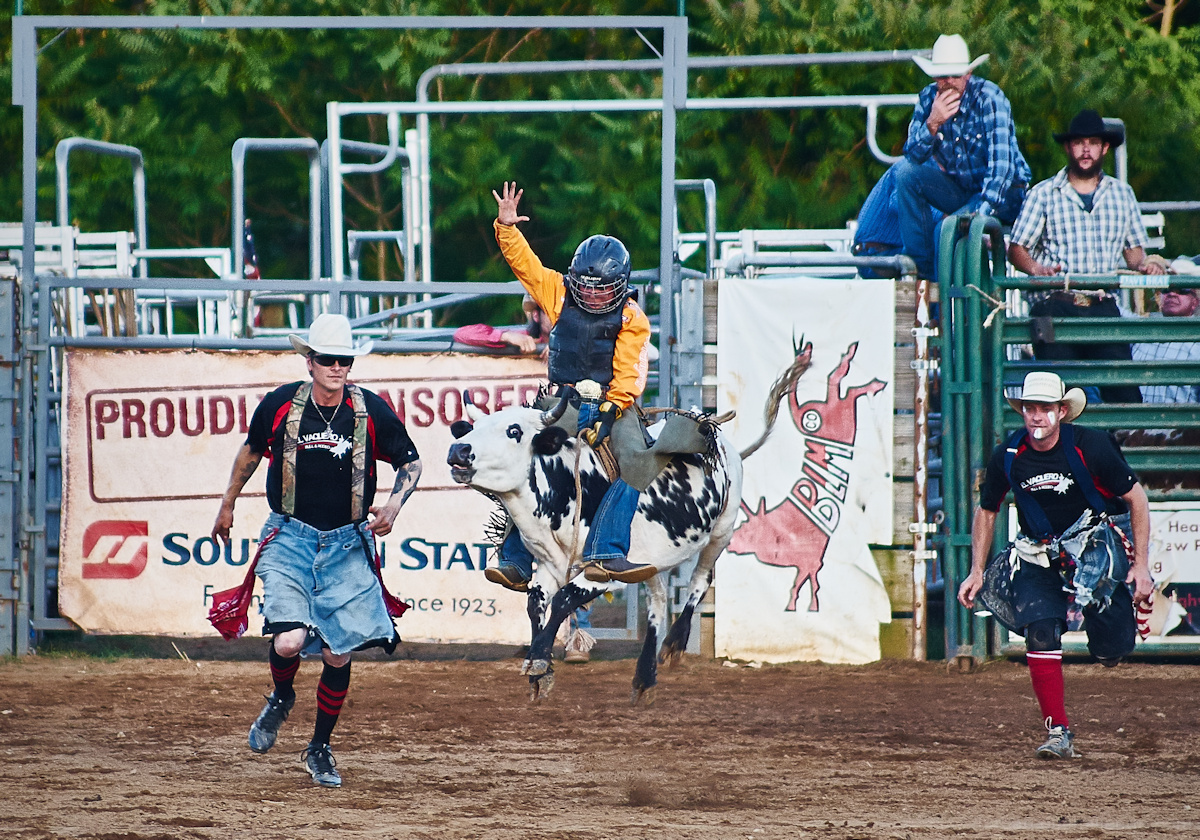 Junior bull riding champion defends his title - looks to add another gold buckle!
