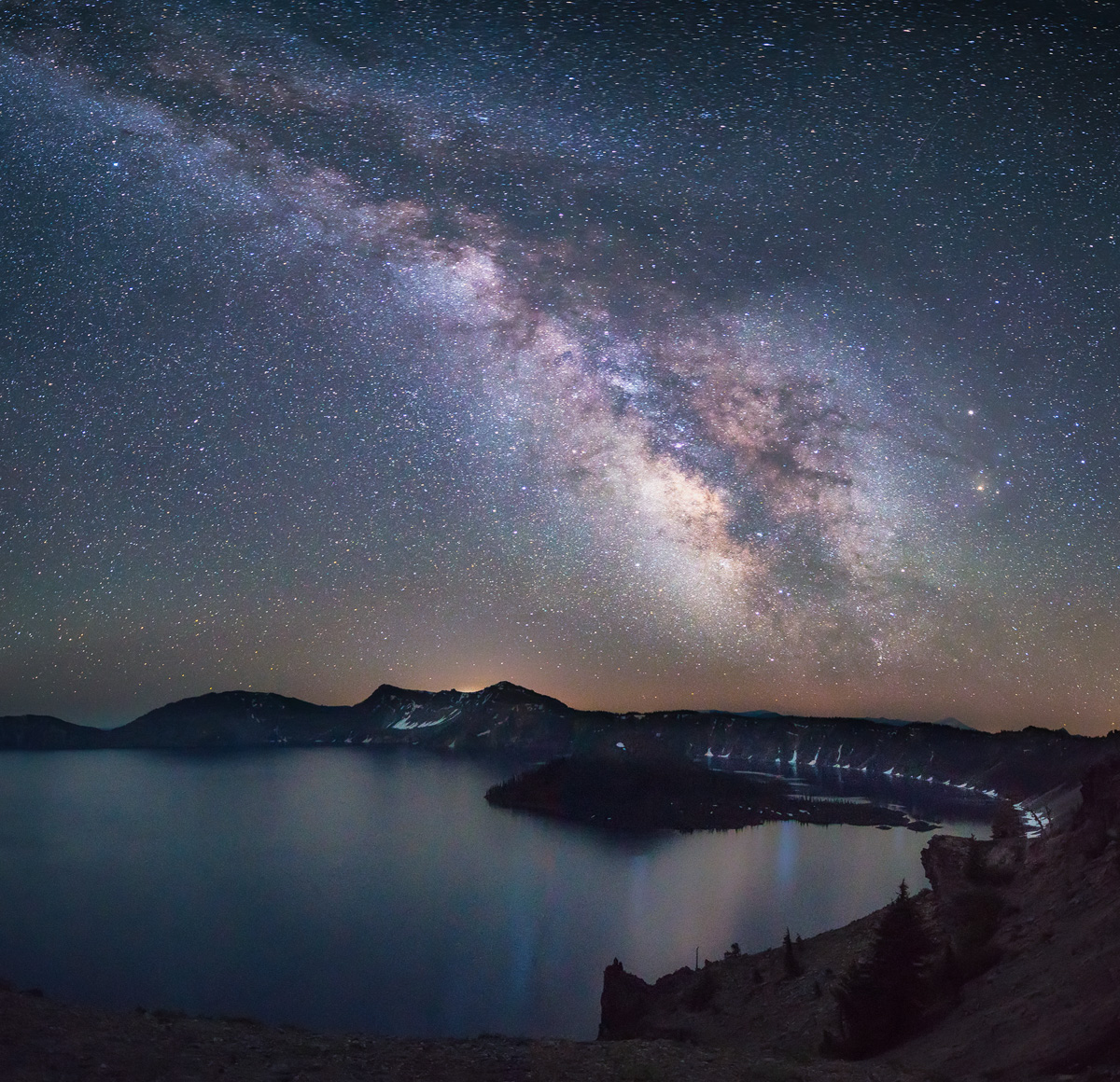 Milky Way Over Crater Lake