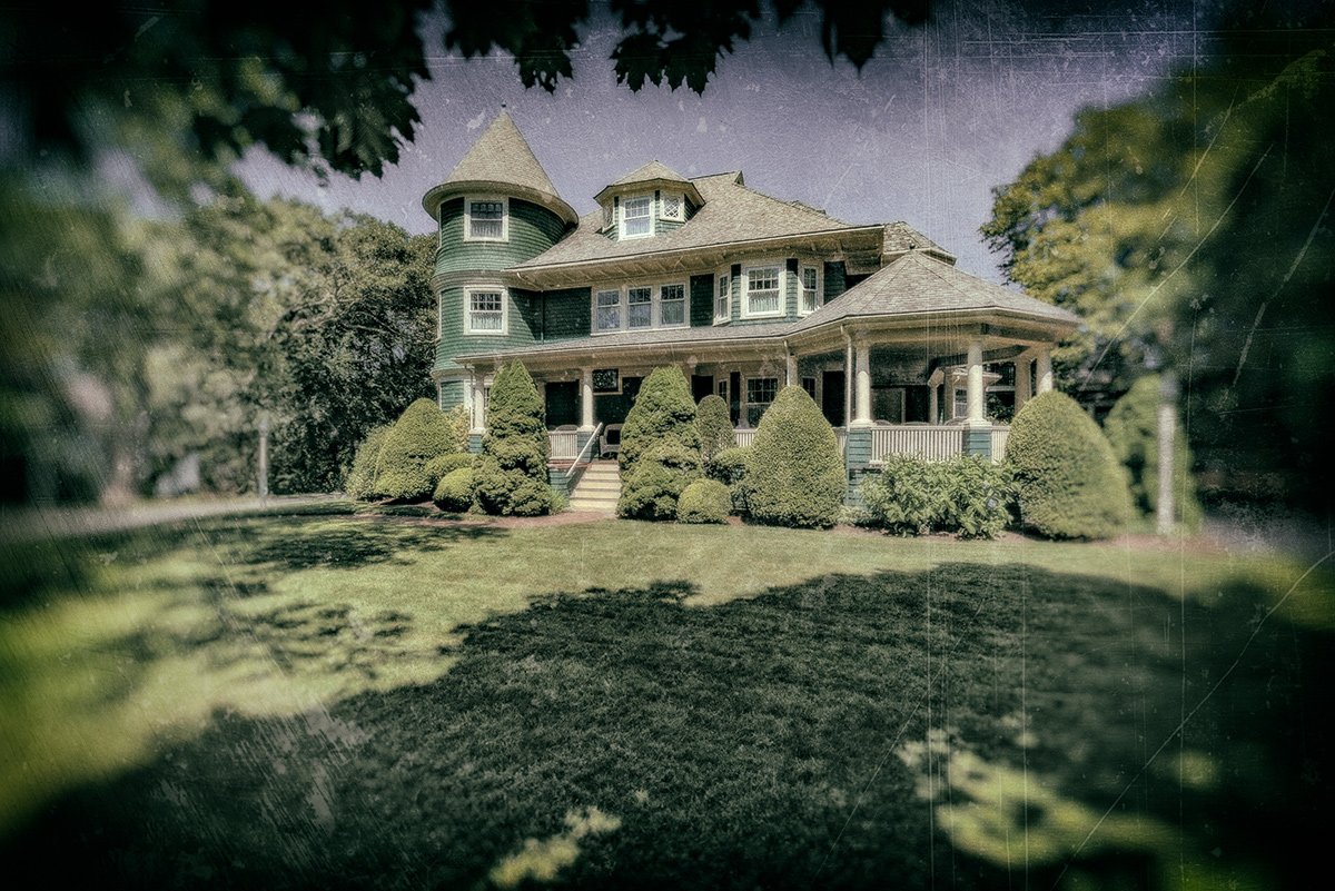 Augustus Snow House  Hand-tinted collodion print circa 1903