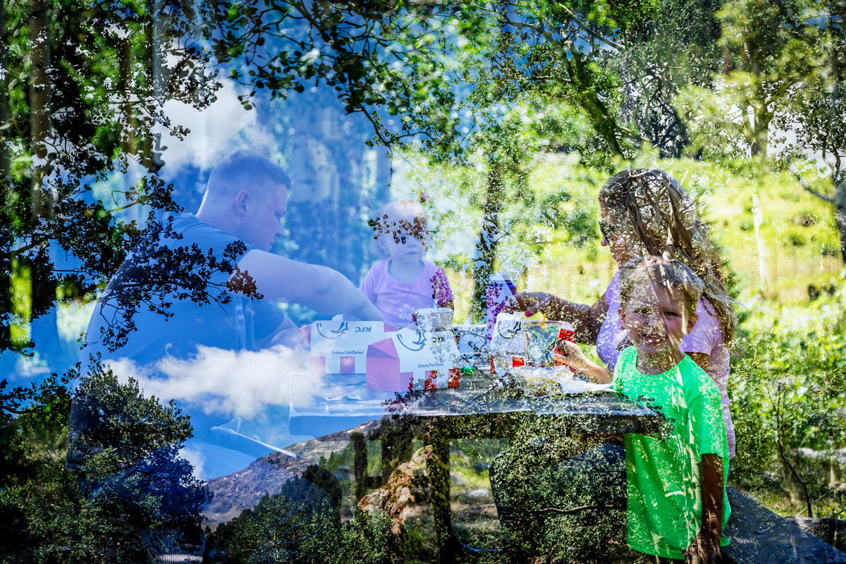 Family Picnic amongst the Aspens