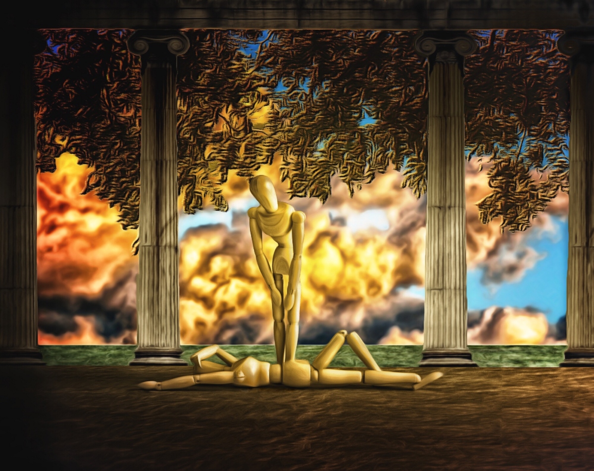 Daybreak Redux (homage to Maxfield Parrish and The Moody Blues)