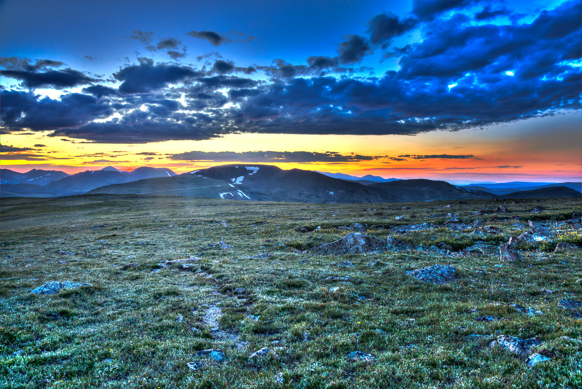 Sunset on the Rocky Mountain Alpine Tundra