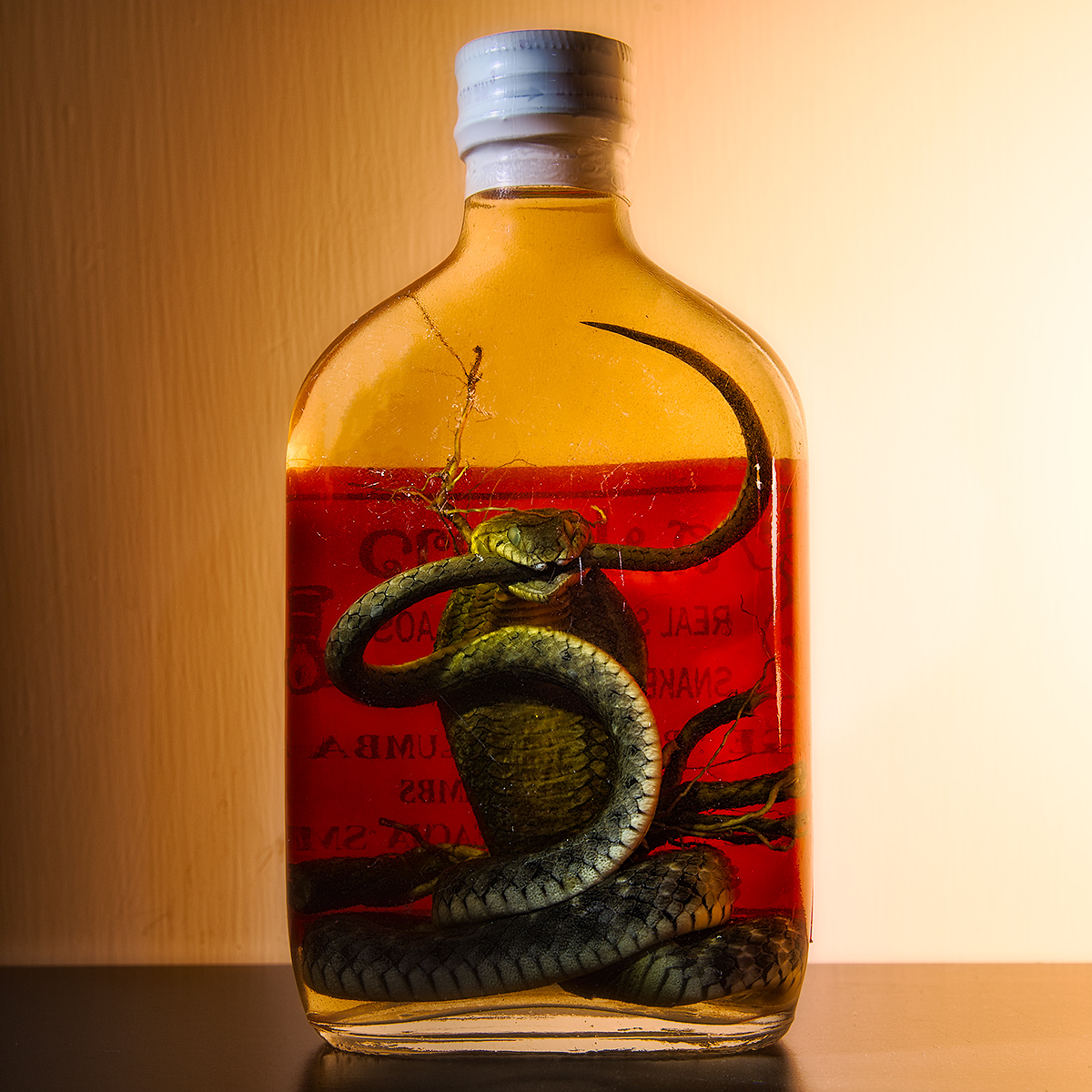 SNAKE WHISKY - RHEUMATISM, LUMBAGO - TWICE A DAY BEFORE MEAL