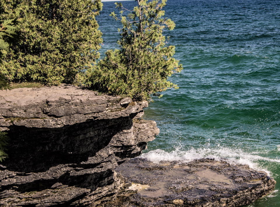 Waves crashing