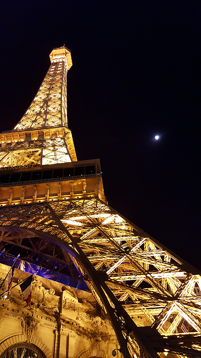 Tower and moon