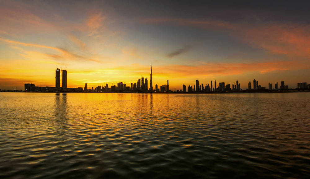 Dawn in Dubai