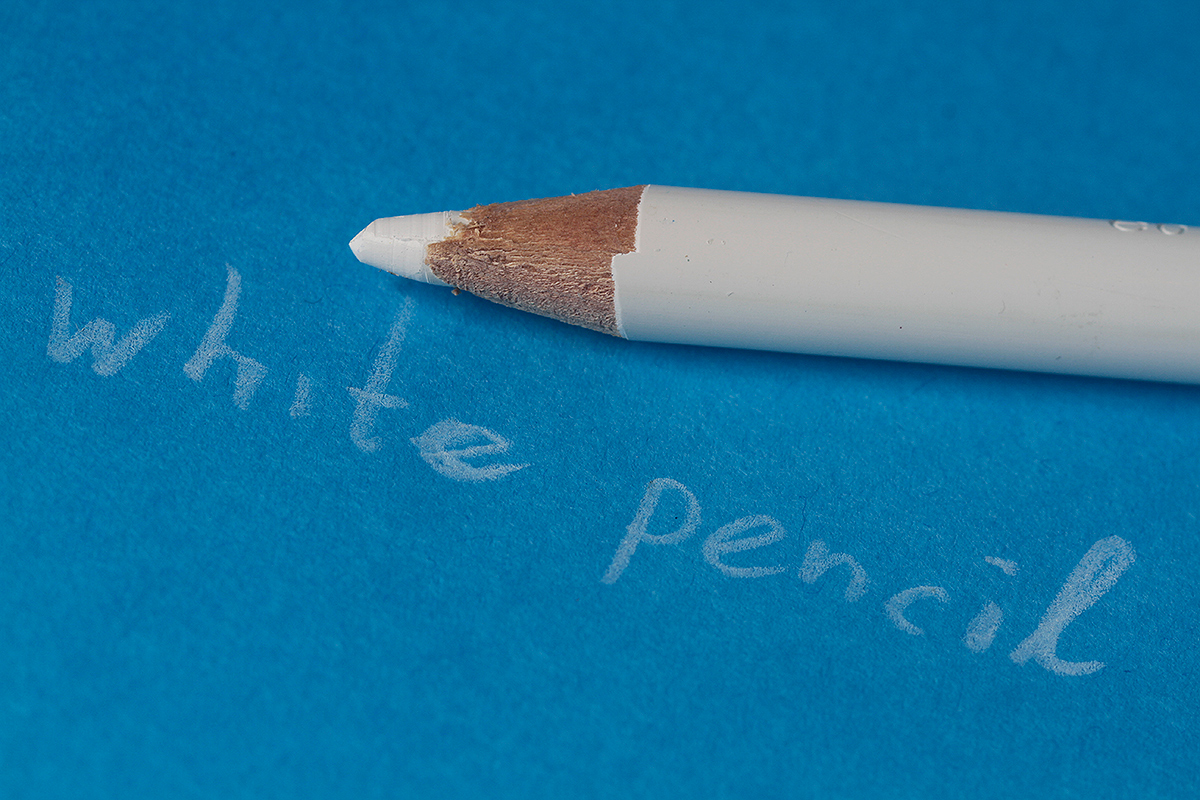 White pencil