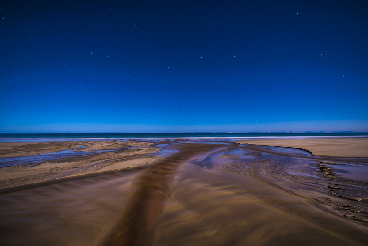 Surreal RIver at night