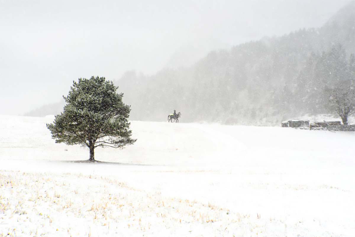 Riding in snow