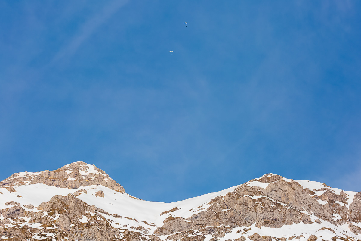 Peacefully Floating in a Blue Sky