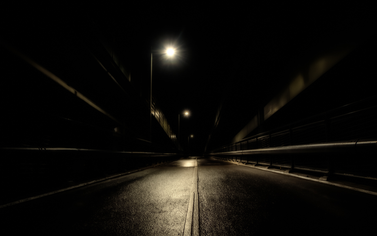 A dark bridge