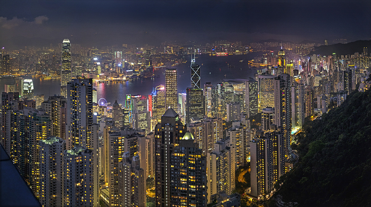 Hong Kong night scene.....