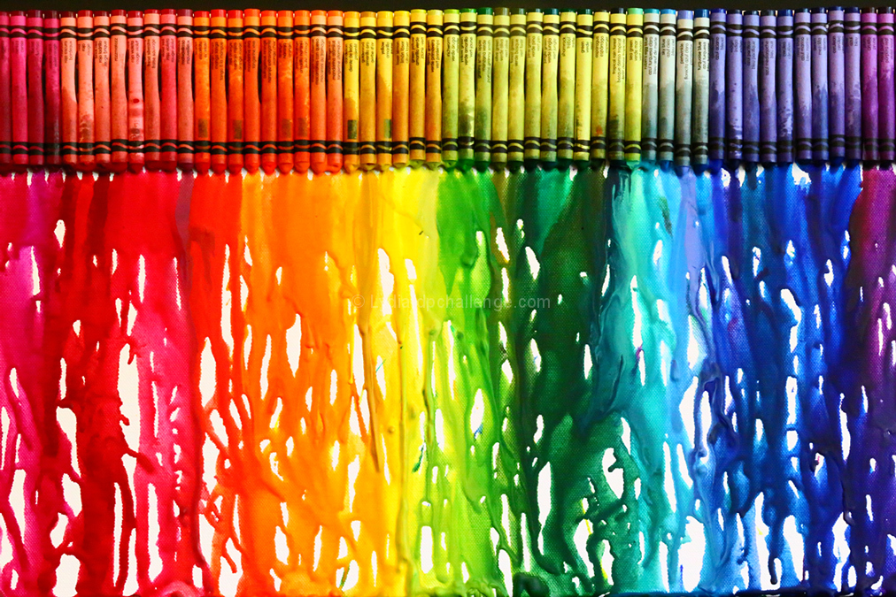 Cray - on   <br><i> noun  <br> 1. a pencil or stick of colored chalk or wax, used for drawing