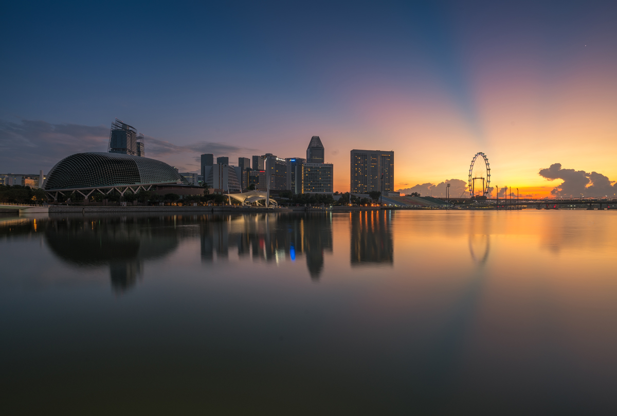 Sunrays Cityscape