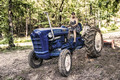 You'll never see this Hairstylist drive a Tractor