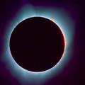 Totality with flare