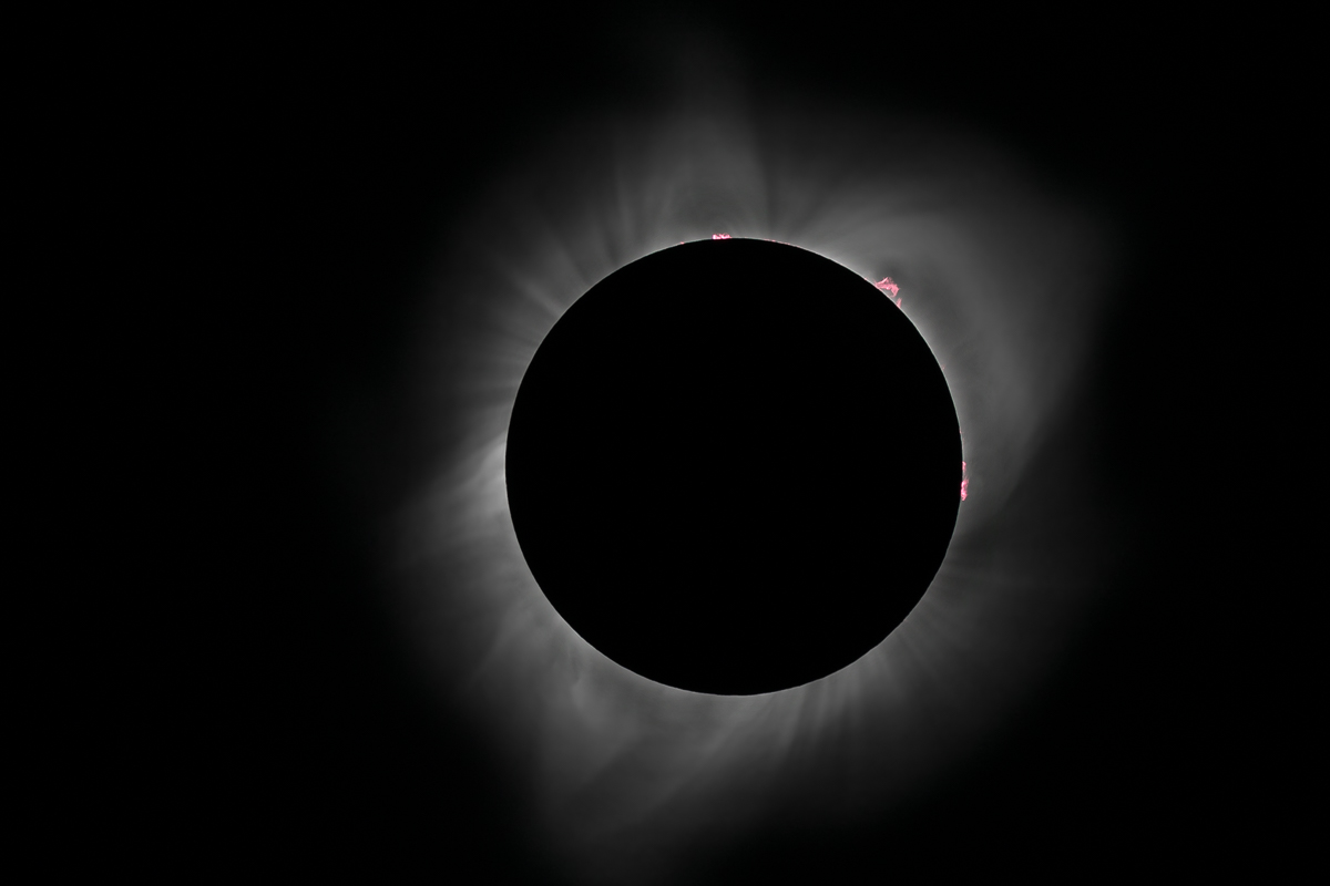 Prominences at Totality