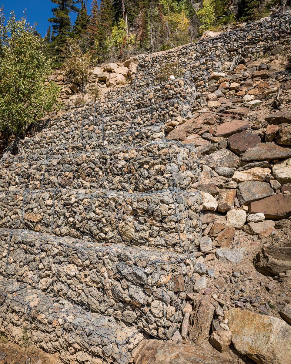 Gabion Boxes in the Avalanche Zone