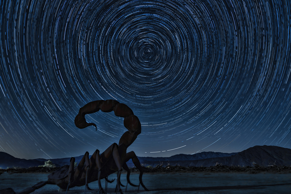 Scorpion Star Trails-1