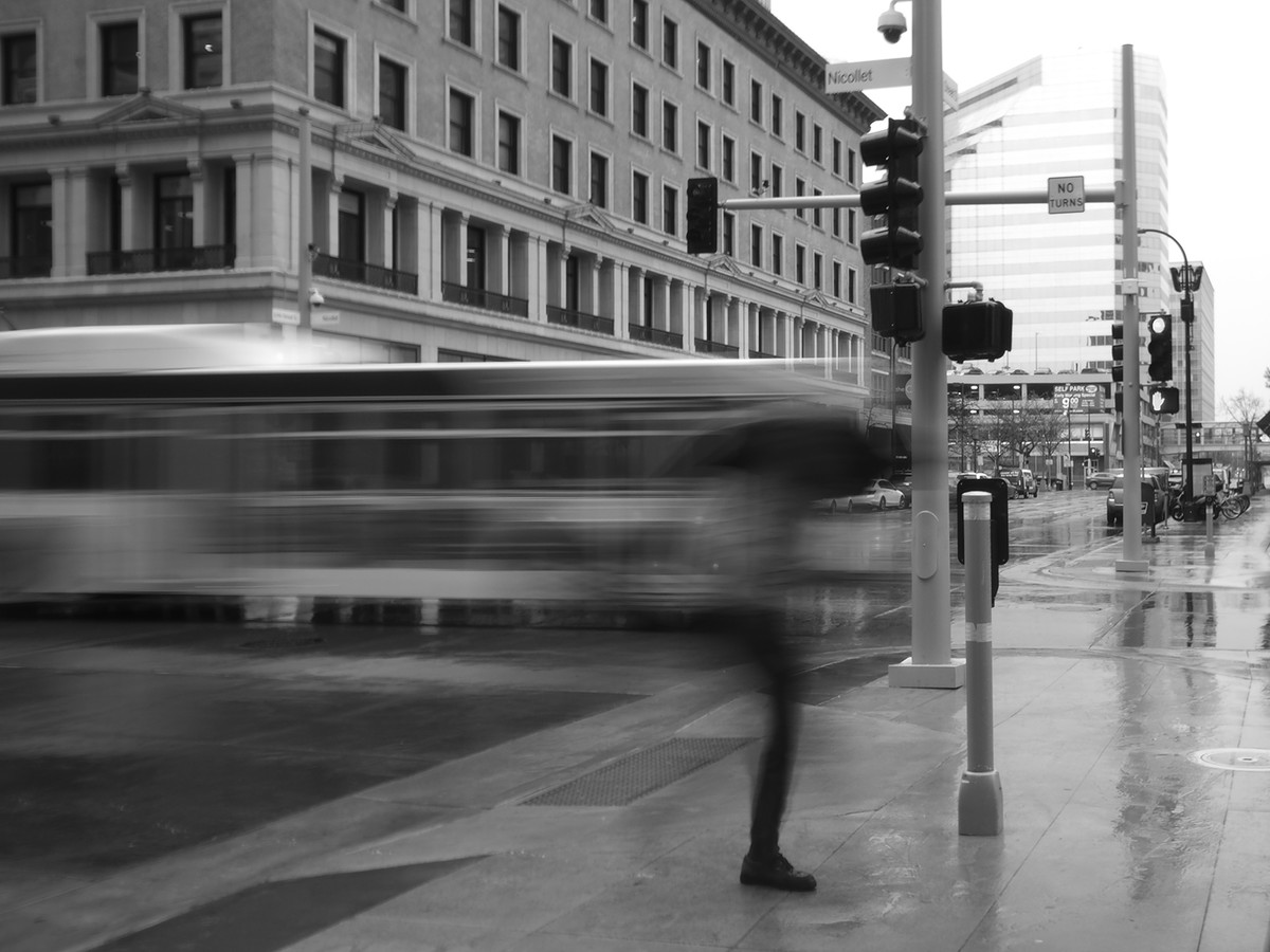 At the Bus Stop