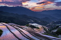 Relections of colors at Longji Rice Terraces