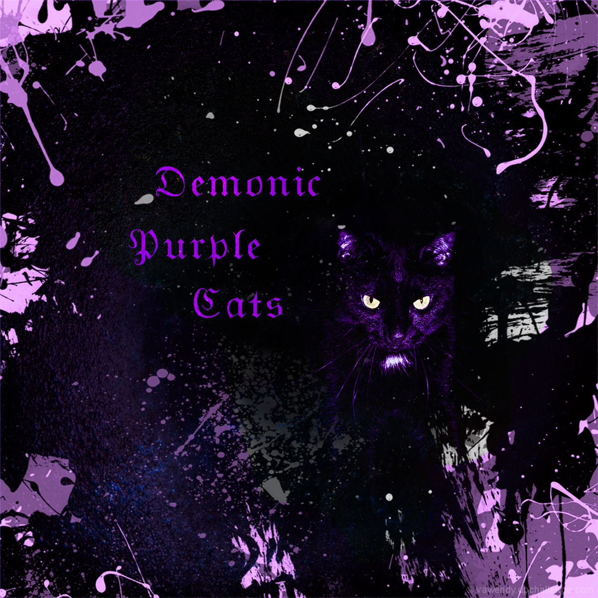 Demonic Purple Cats