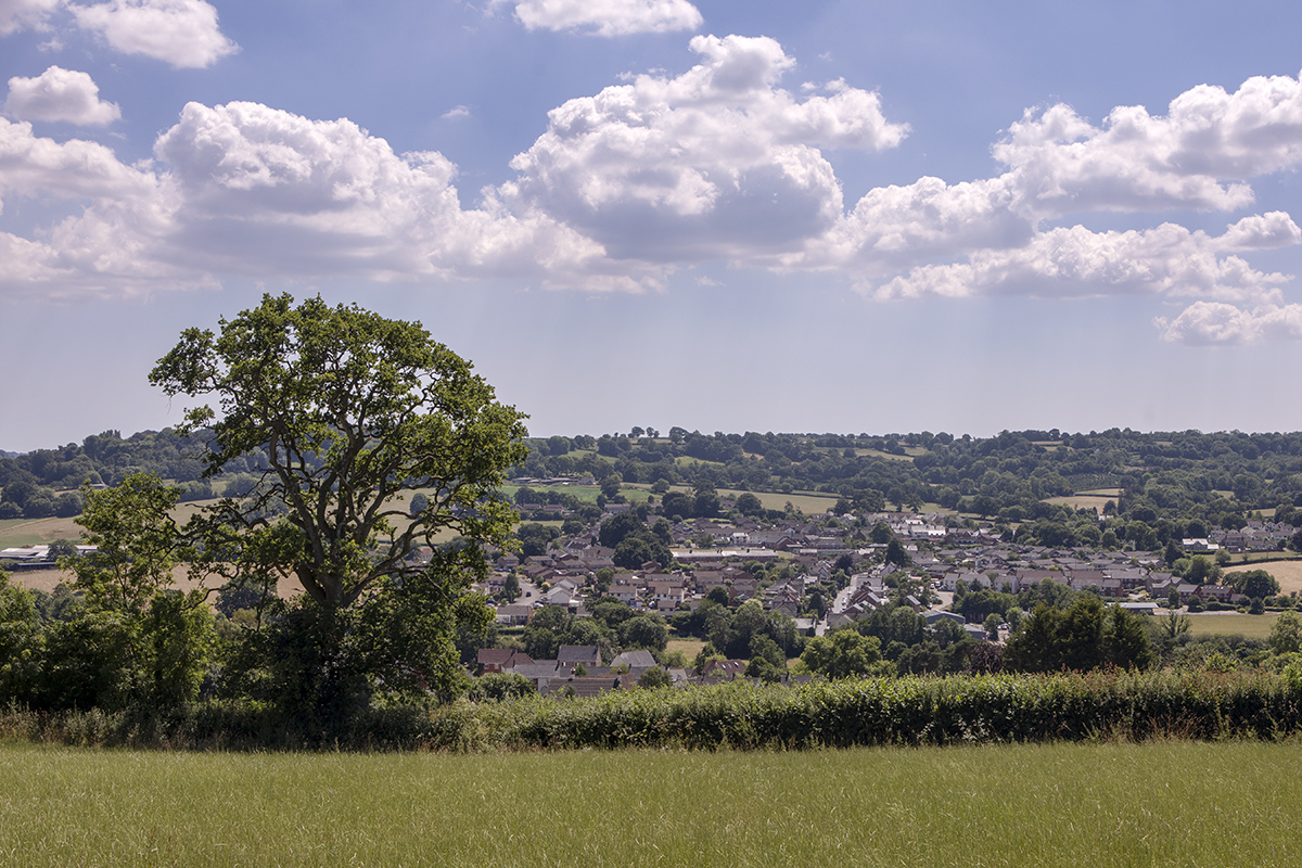 Town in the valley