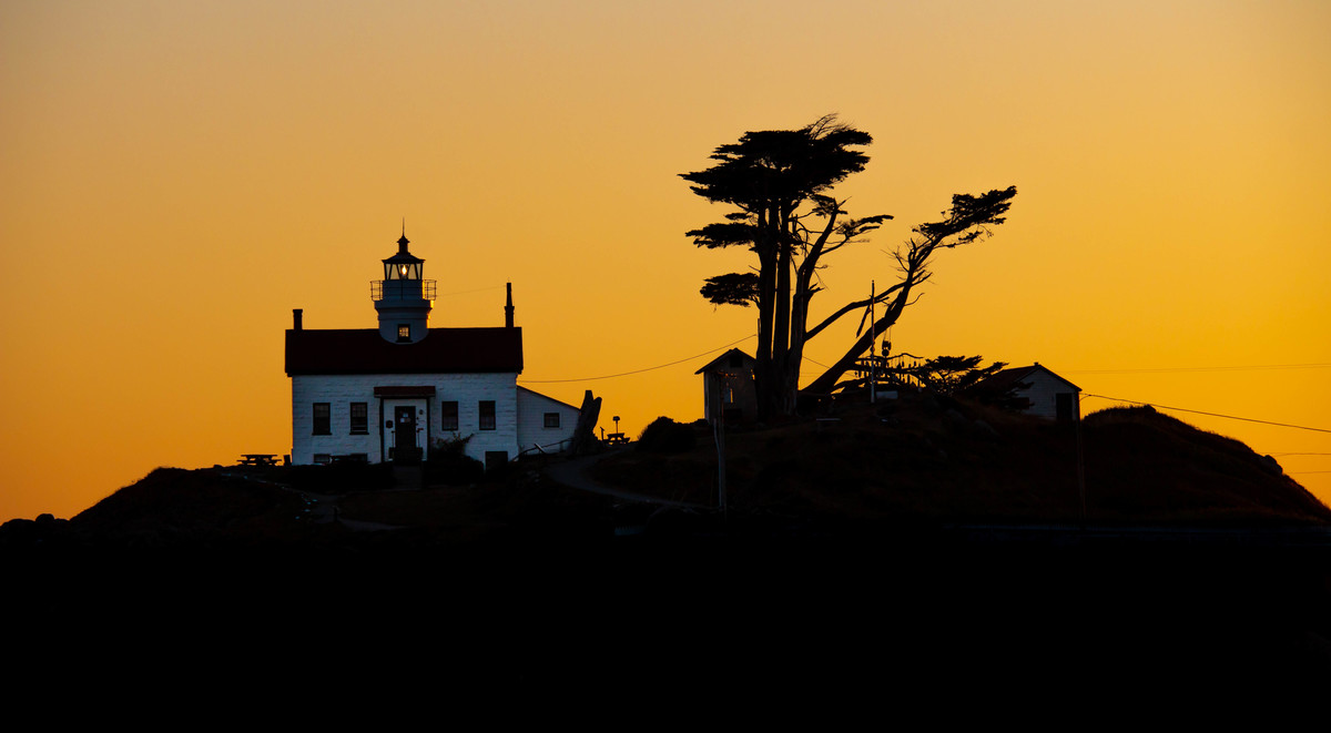 Battery Point Lighthouse at Sunset