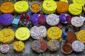 Life inside colourful flower Market