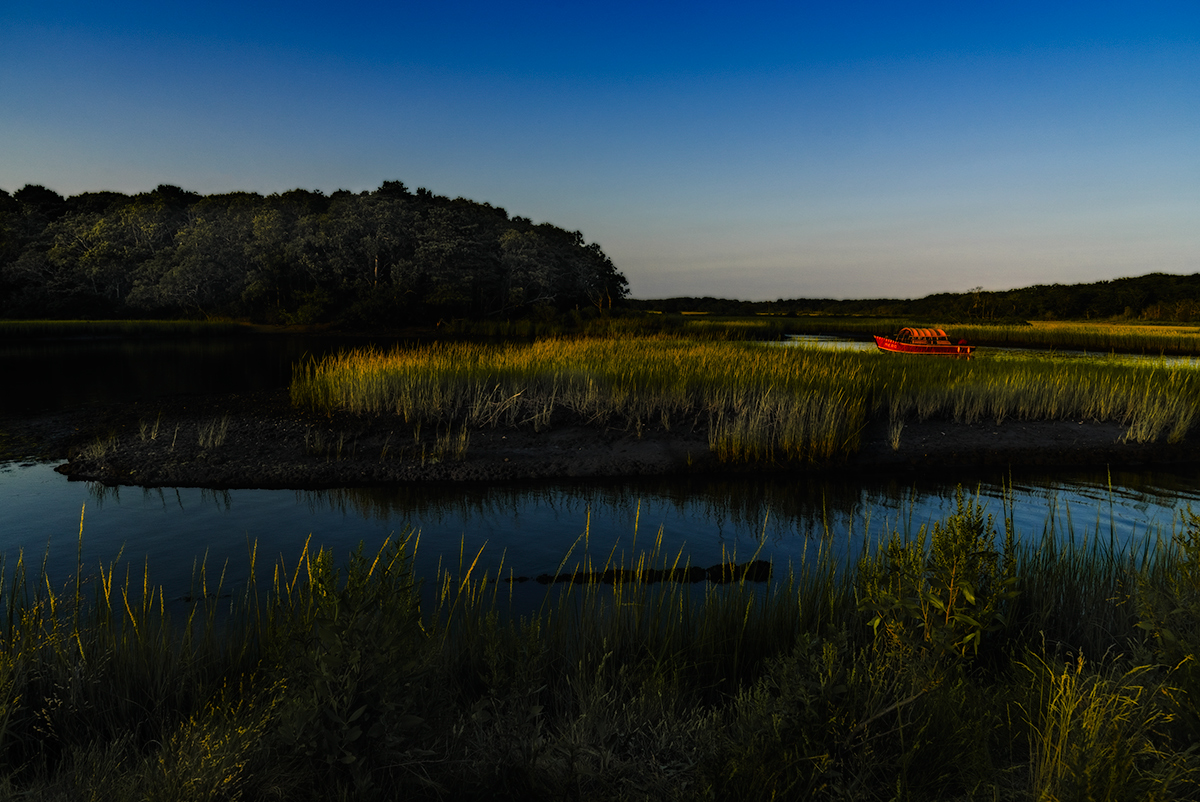 Red Skiff, Evening Flood