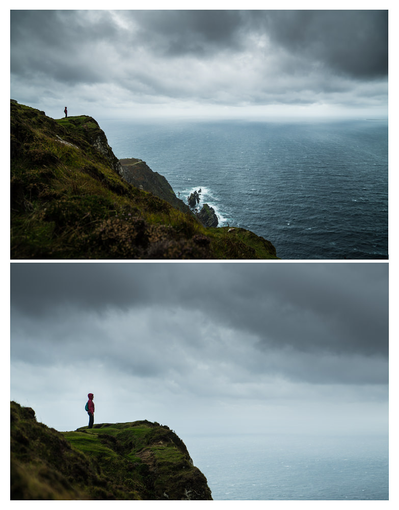 Facing the ocean