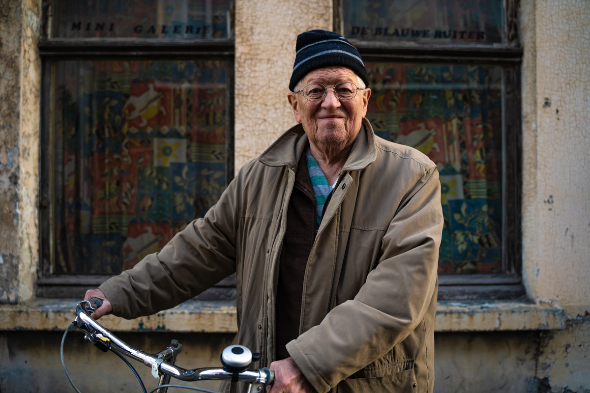 The man with his bike