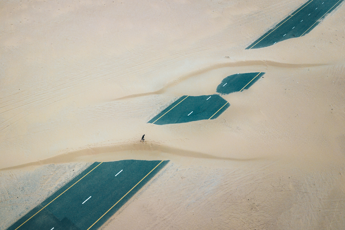 I learned that you need water when walking in the desert