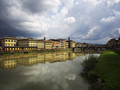 Cool clouds over the river Arno