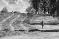 Archie Parkhouse cutting grass