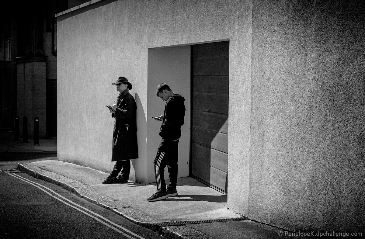 Young Men Waiting, Plymouth, 2019