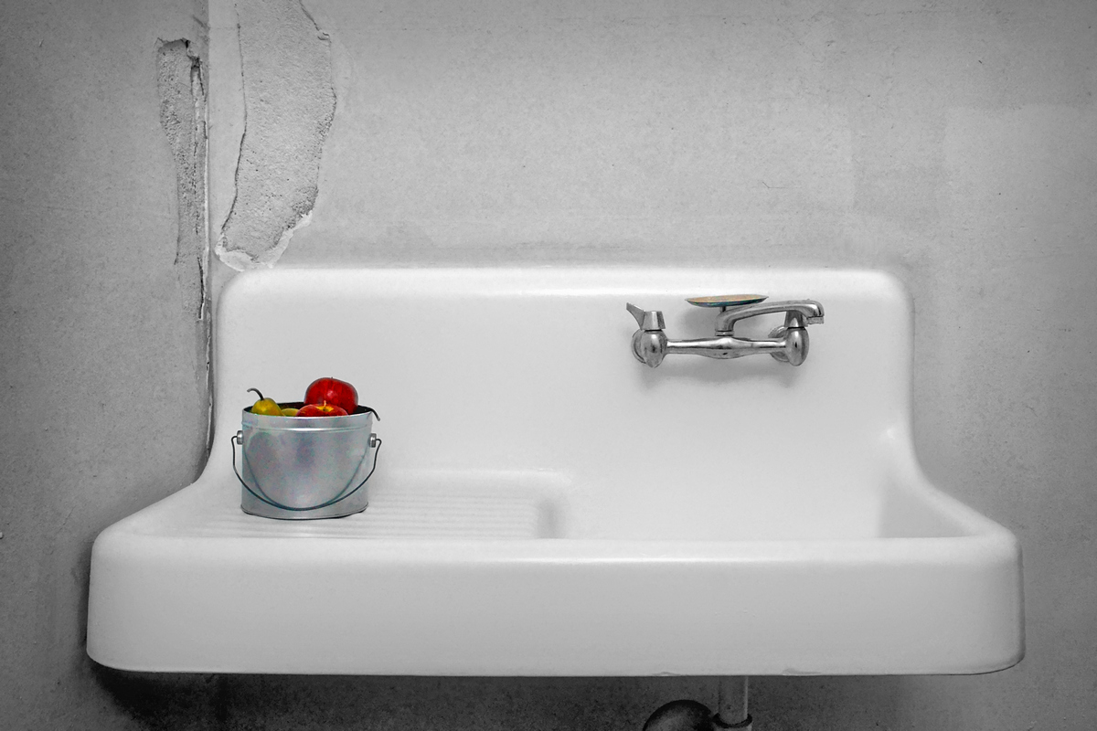 Red Apples and Old Sink