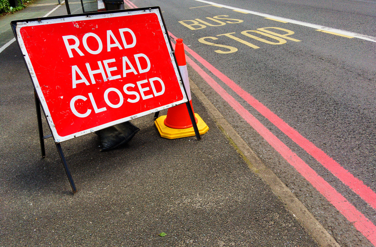 Road Ahead Closed