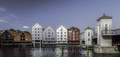 The Historical Wharves in Trondheim, Norway