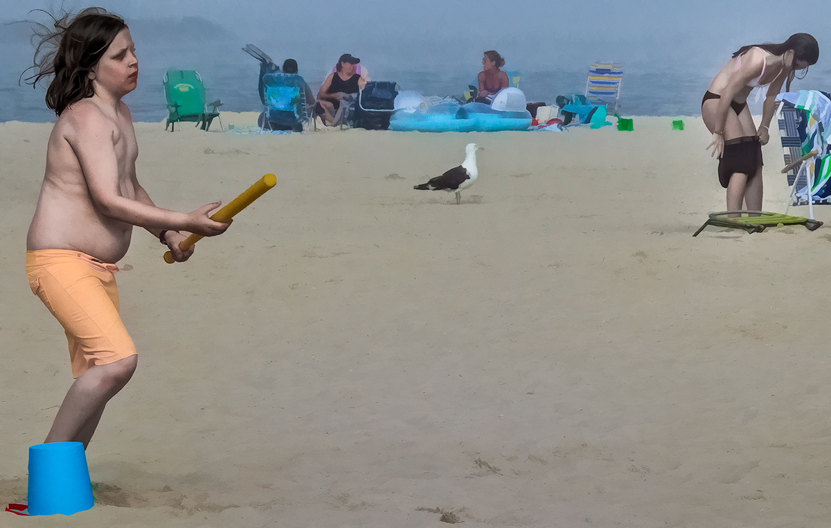 Batter up at the (beach) ball game!