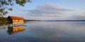 View of the Alps across Ammersee