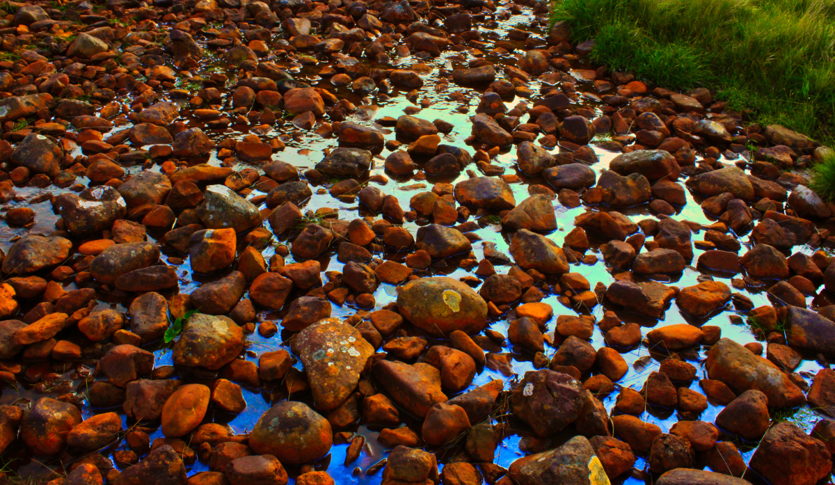 Rusty stones