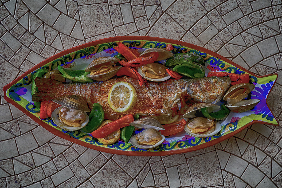 Backwards Grilled Bronzini And Clams