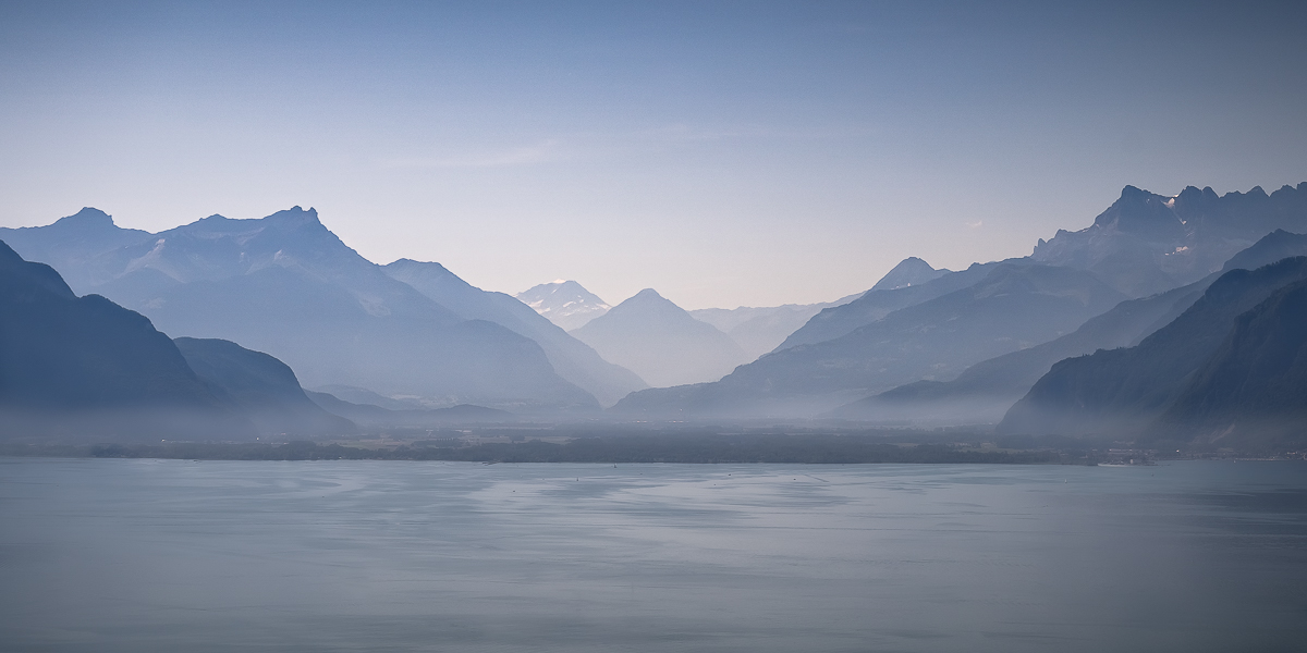 Mountains in Haze