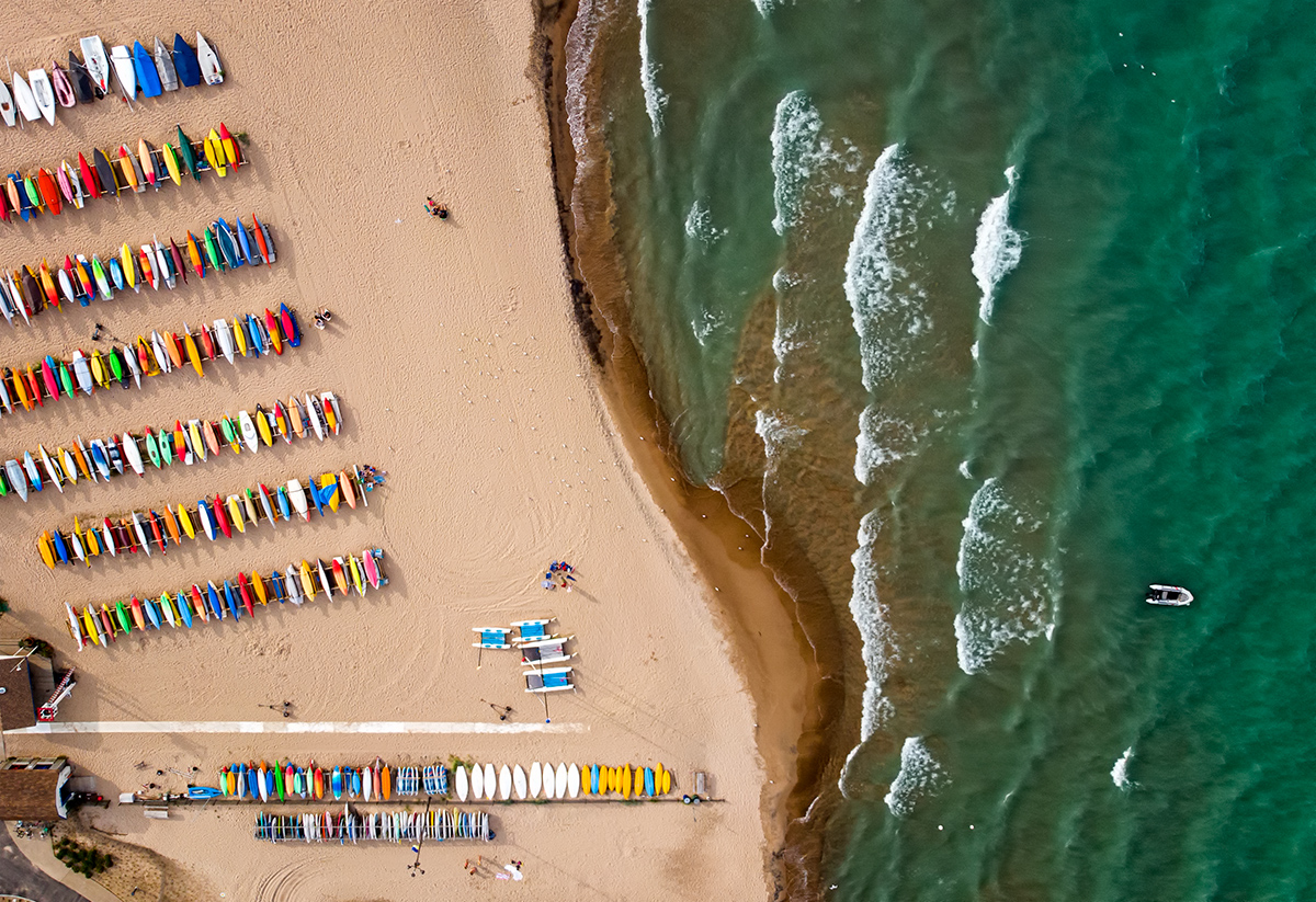 The sailing beach